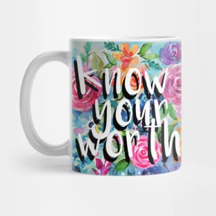 Self Love Floral Rose Pattern Mug